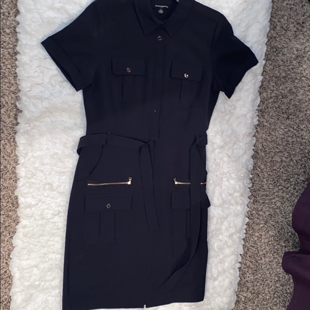 Navy blue professional dress